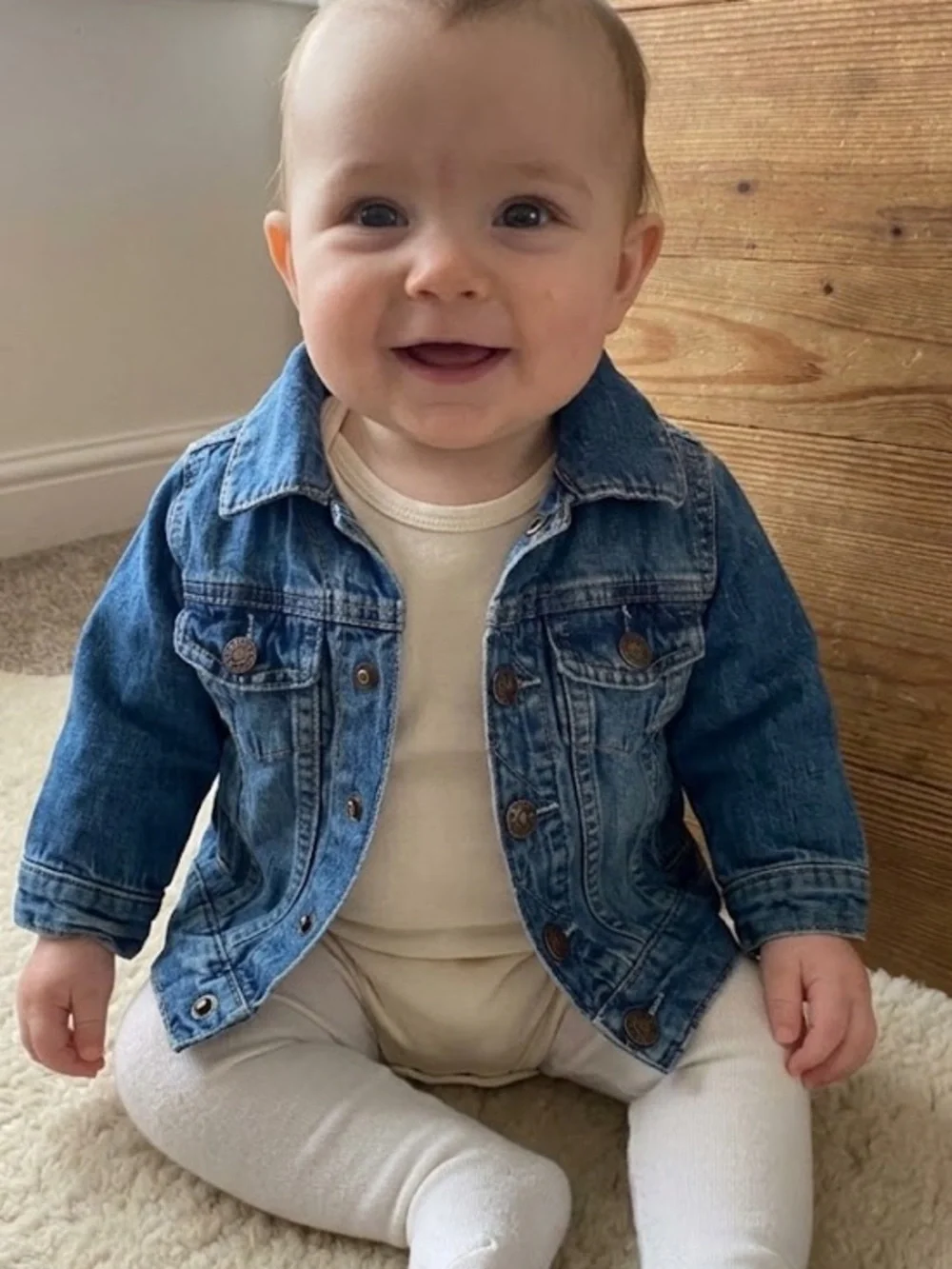 GAP Baby Jean Jacket in Classic Blue Denim
